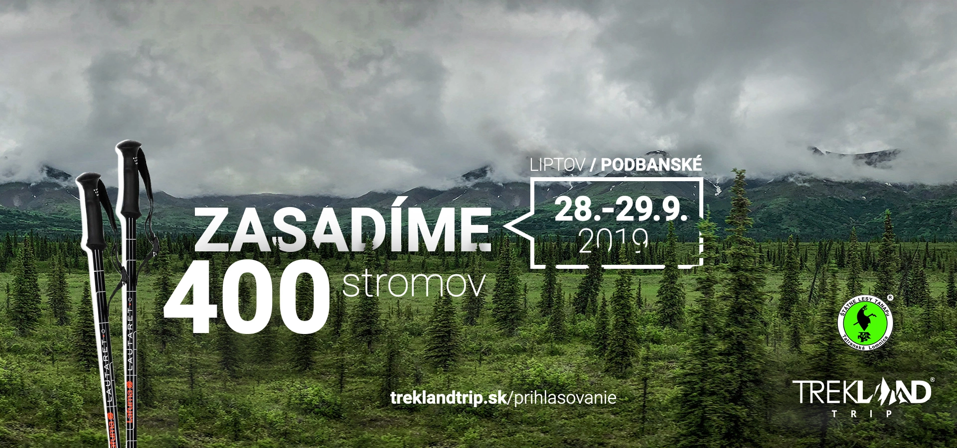 Trekland Trip - zasad&iacute;me 400 stromov