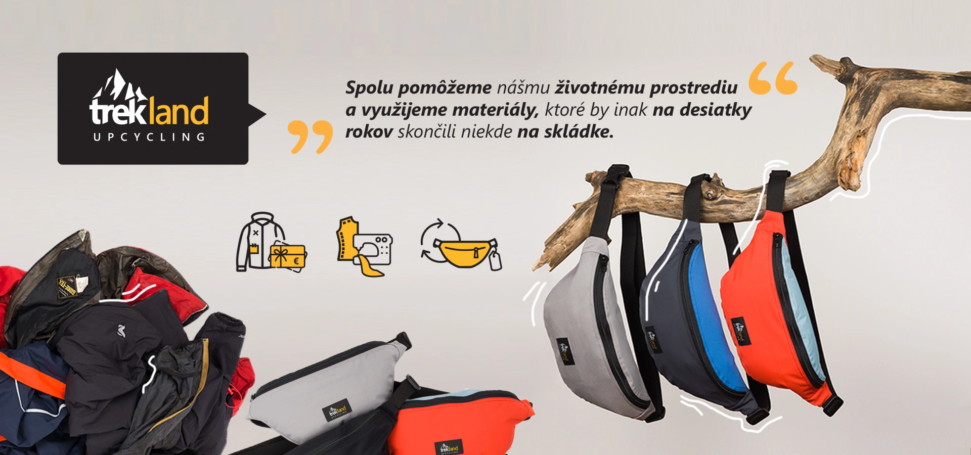Trekland UPCYCLING - Dajte nov&yacute; život star&eacute;mu outdoor vybaveniu
