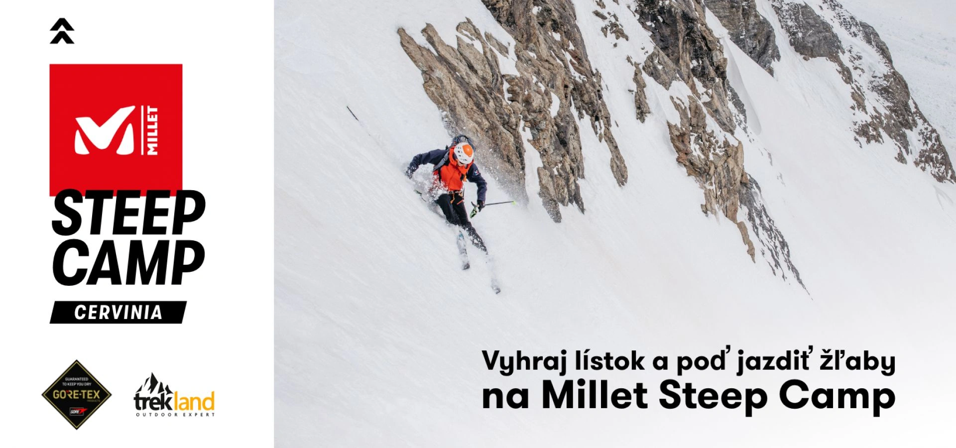 S&uacute;ťaž Millet Steep Camp o lyžovačku v Cervinii