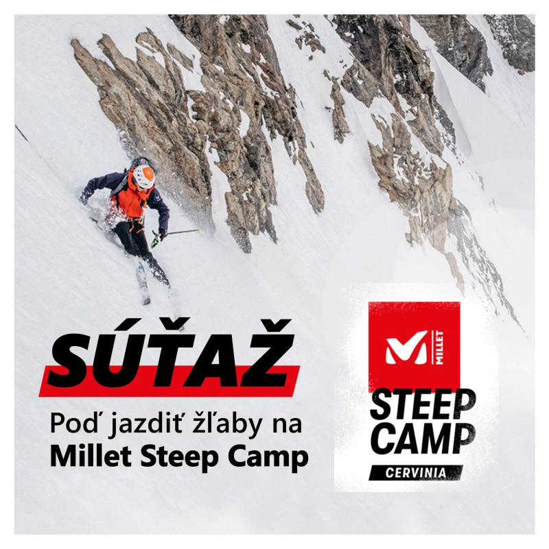 S&uacute;ťaž Millet Steep Camp o lyžovačku v Cervinii