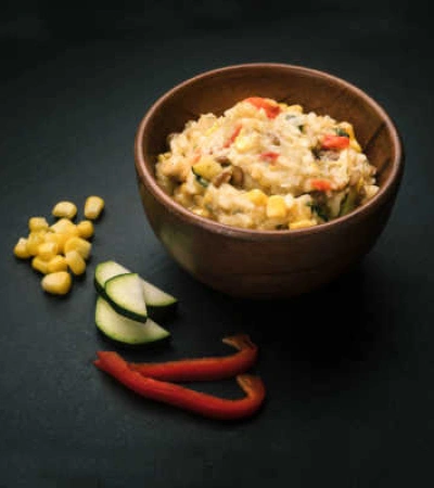 Real Turmat SQUASH AND CORN CASSEROLE (vegan)