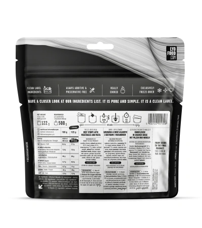 Lyofood HOV&Auml;DZ&Iacute; STROGANOFF