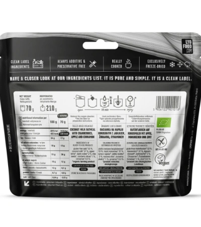 Lyofood OVSEN&Aacute; KA&Scaron;A S JABLKAMI A &Scaron;KORICOU