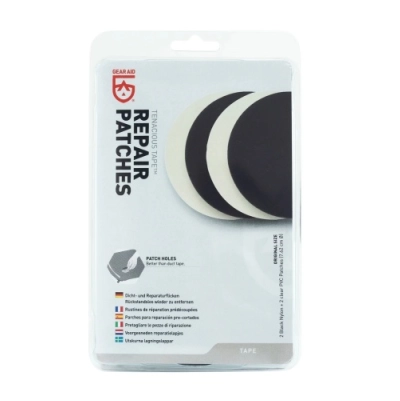 McNett  Tenacious Tape REPAIR PATCHES 2xblack 2xclear