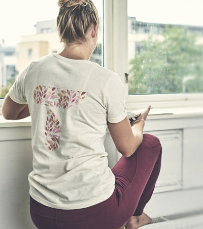 Tufte WOMENS ECO FLOWER T-SHIRT